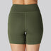 Bamboe fitnessshorts in groen voor dames