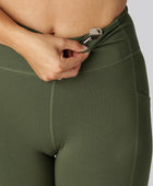 Bamboe fitnesslegging in groen voor dames