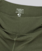 Bamboe fitnessshorts in groen voor dames