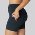 Bamboe fitnessshorts in marineblauw voor dames