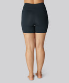 Bamboe fitnessshorts in marineblauw voor dames