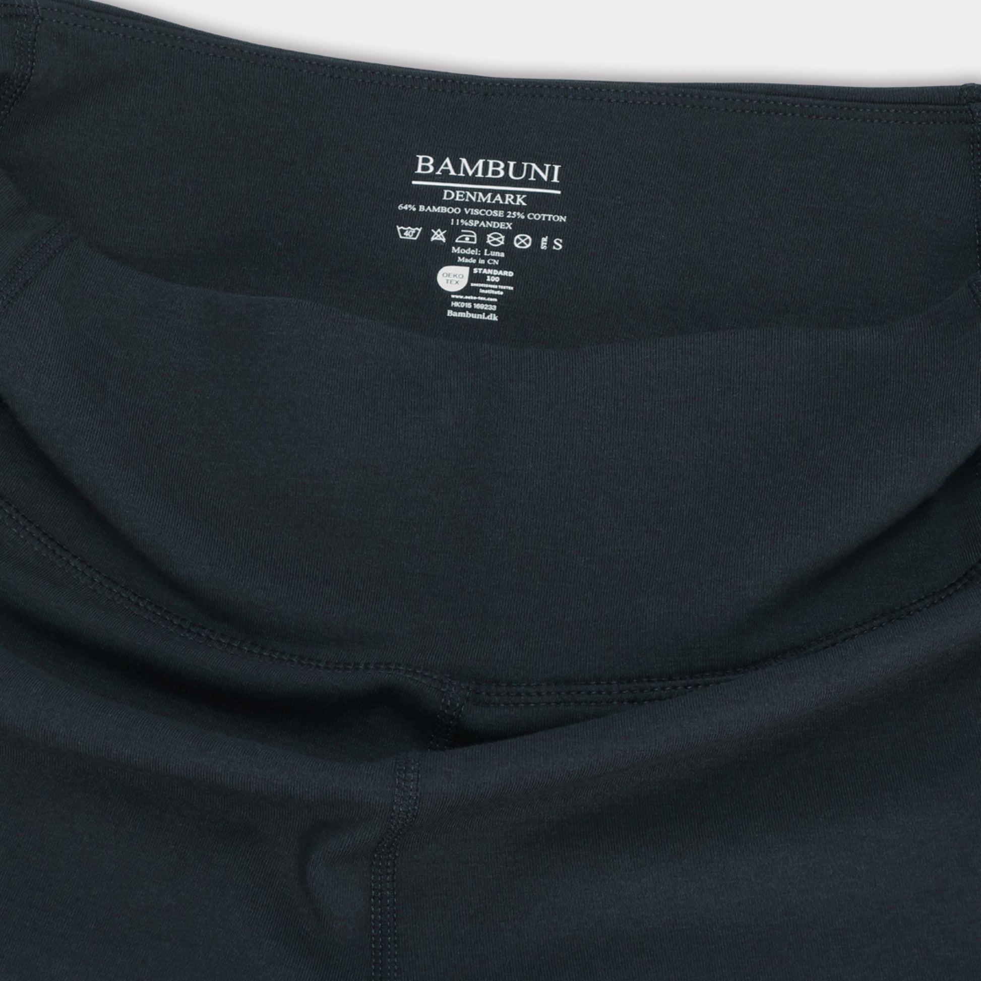 Bamboe fitnessshorts in marineblauw voor dames