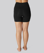 Bamboe fitnessshorts in zwart voor dames