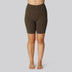 Bruine fitnessshorts van bamboe voor dames