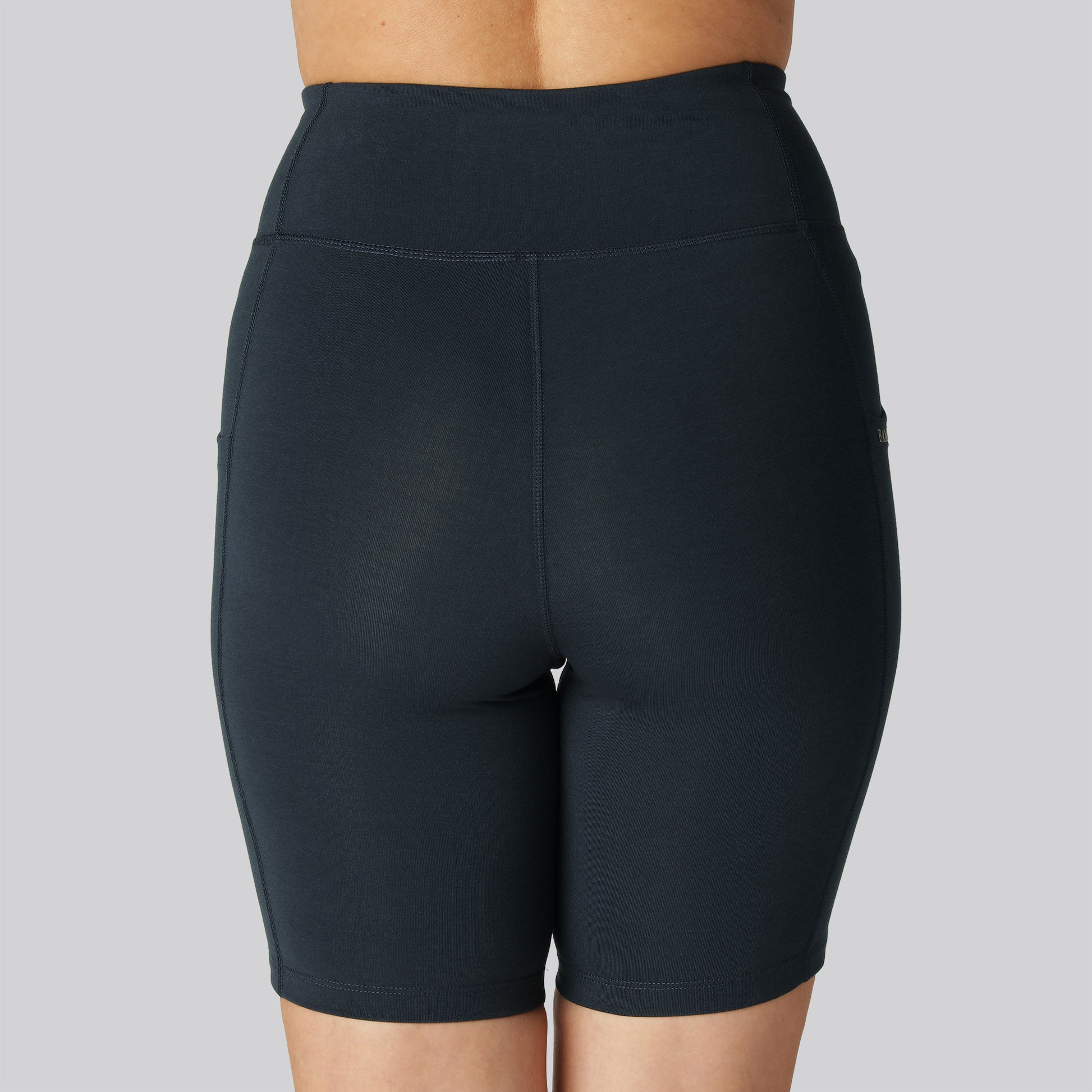 Bamboe fitnessshorts in marineblauw voor dames