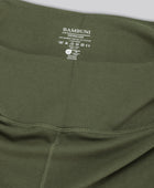 Bamboe fitnessshorts in groen voor dames