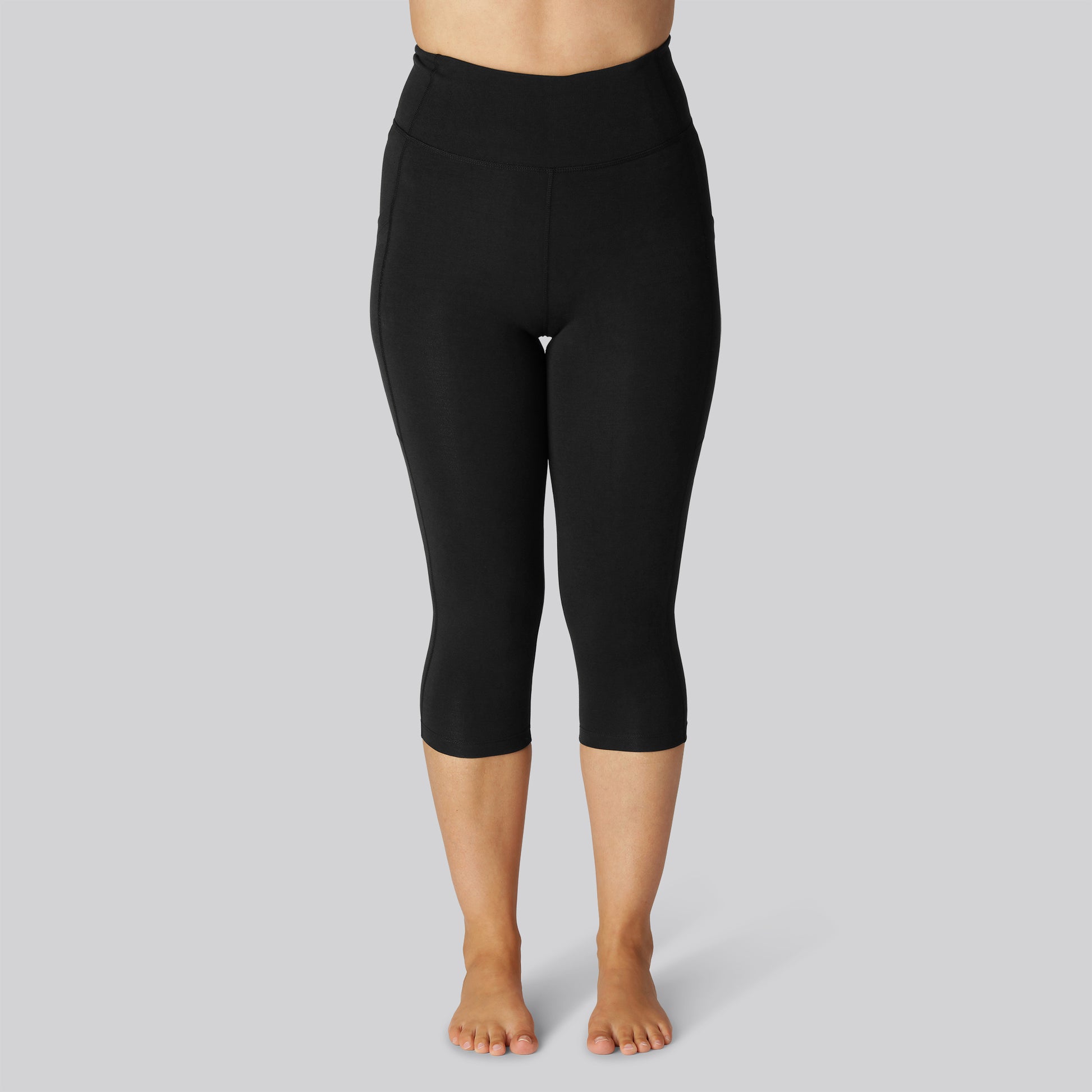 Bamboo fitness 3/4 legging in zwart voor dames