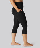 Bamboo fitness 3/4 legging in zwart voor dames