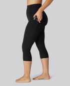 Bamboo fitness 3/4 legging in zwart voor dames
