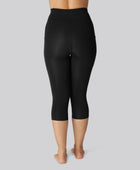 Bamboo fitness 3/4 legging in zwart voor dames