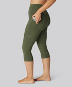 Bamboo fitness 3/4 legging in groen voor dames