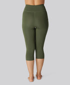 Bamboo fitness 3/4 legging in groen voor dames