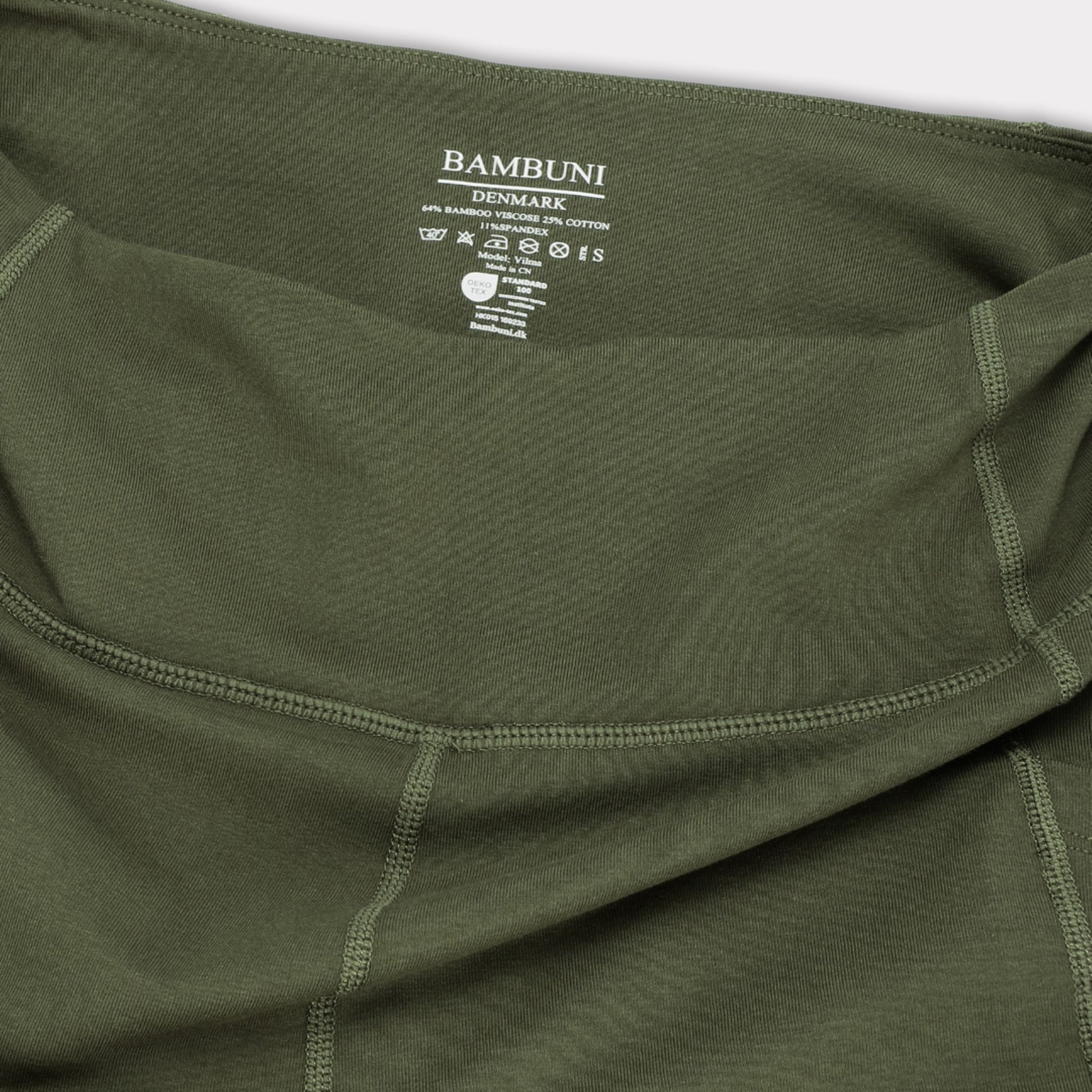 Bamboo fitness 3/4 legging in groen voor dames