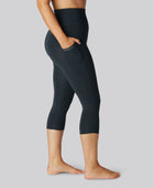 Bamboo fitness 3/4 legging in marineblauw voor dames