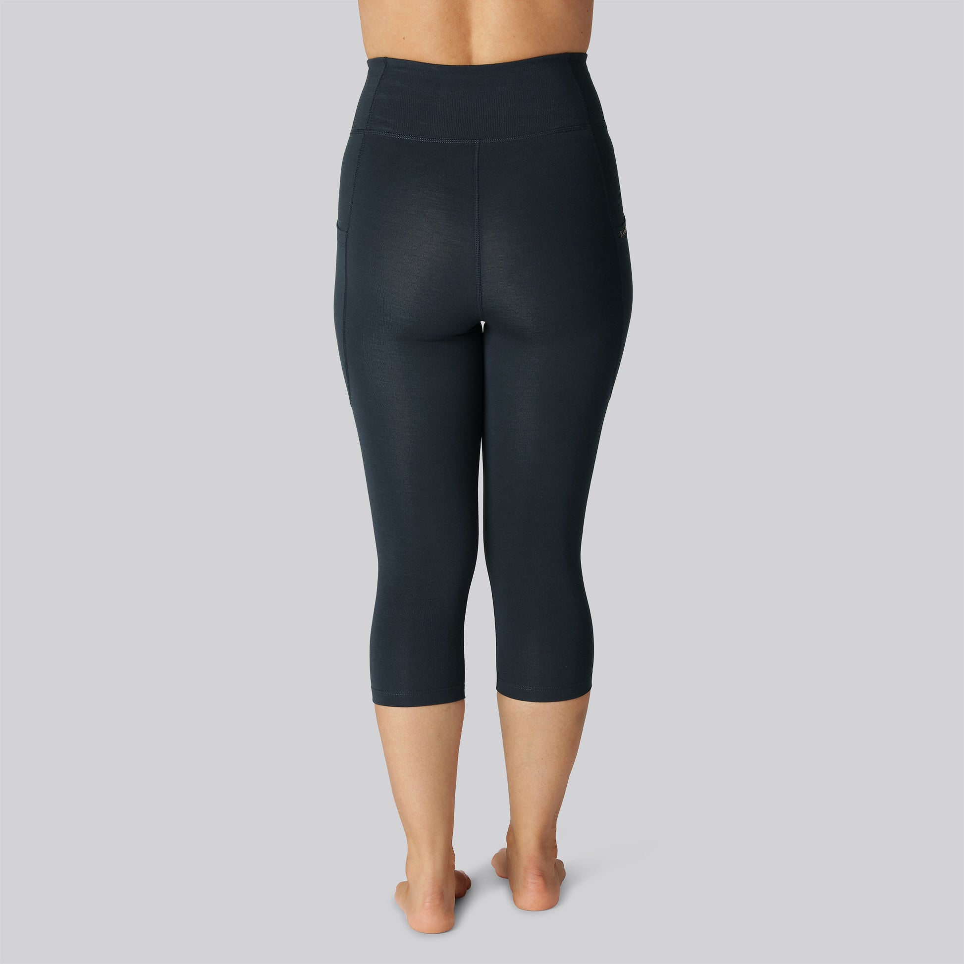 Bamboo fitness 3/4 legging in marineblauw voor dames
