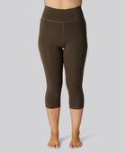 Bamboo fitness 3/4 legging in bruin voor dames