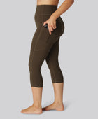 Bamboo fitness 3/4 legging in bruin voor dames