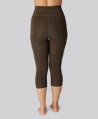 Bamboo fitness 3/4 legging in bruin voor dames