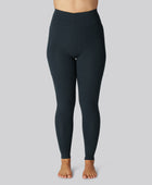 Bamboe fitnesslegging in marineblauw voor dames