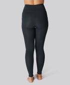 Bamboe fitnesslegging in marineblauw voor dames