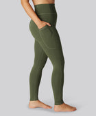 Bamboe fitnesslegging in groen voor dames