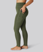 Bamboe fitnesslegging in groen voor dames