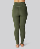 Bamboe fitnesslegging in groen voor dames