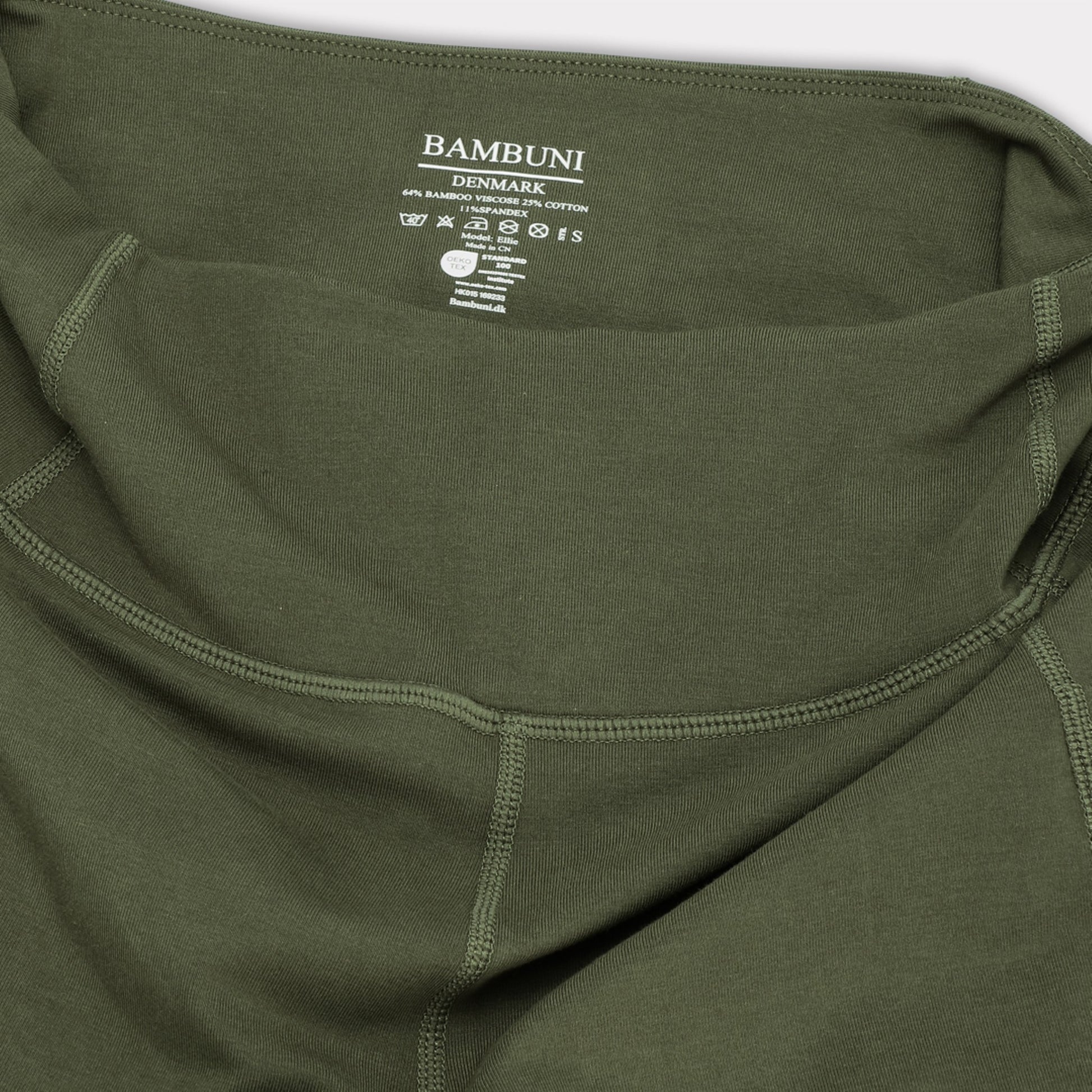 Bamboe fitnesslegging in groen voor dames