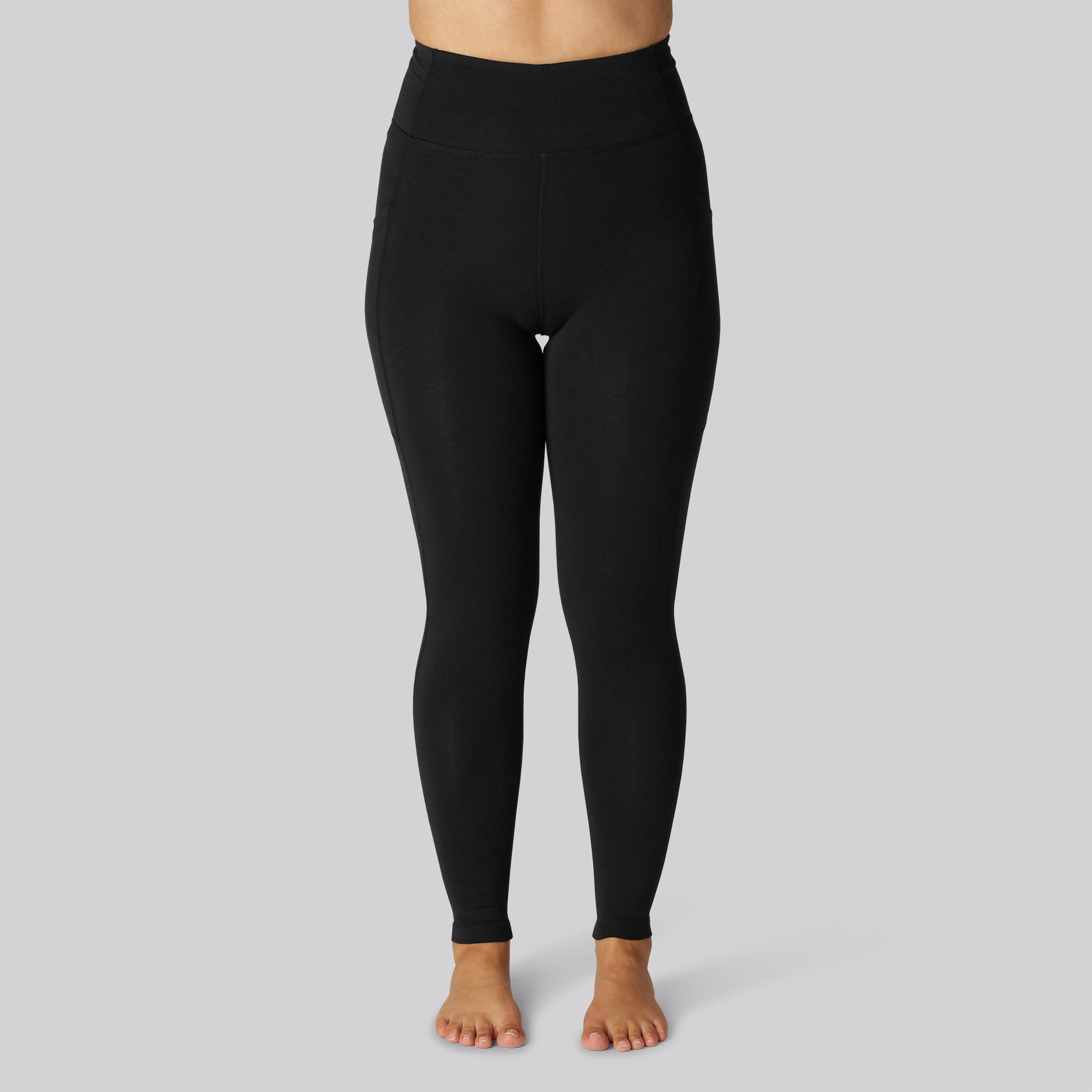 Bamboe fitnesslegging in zwart voor dames