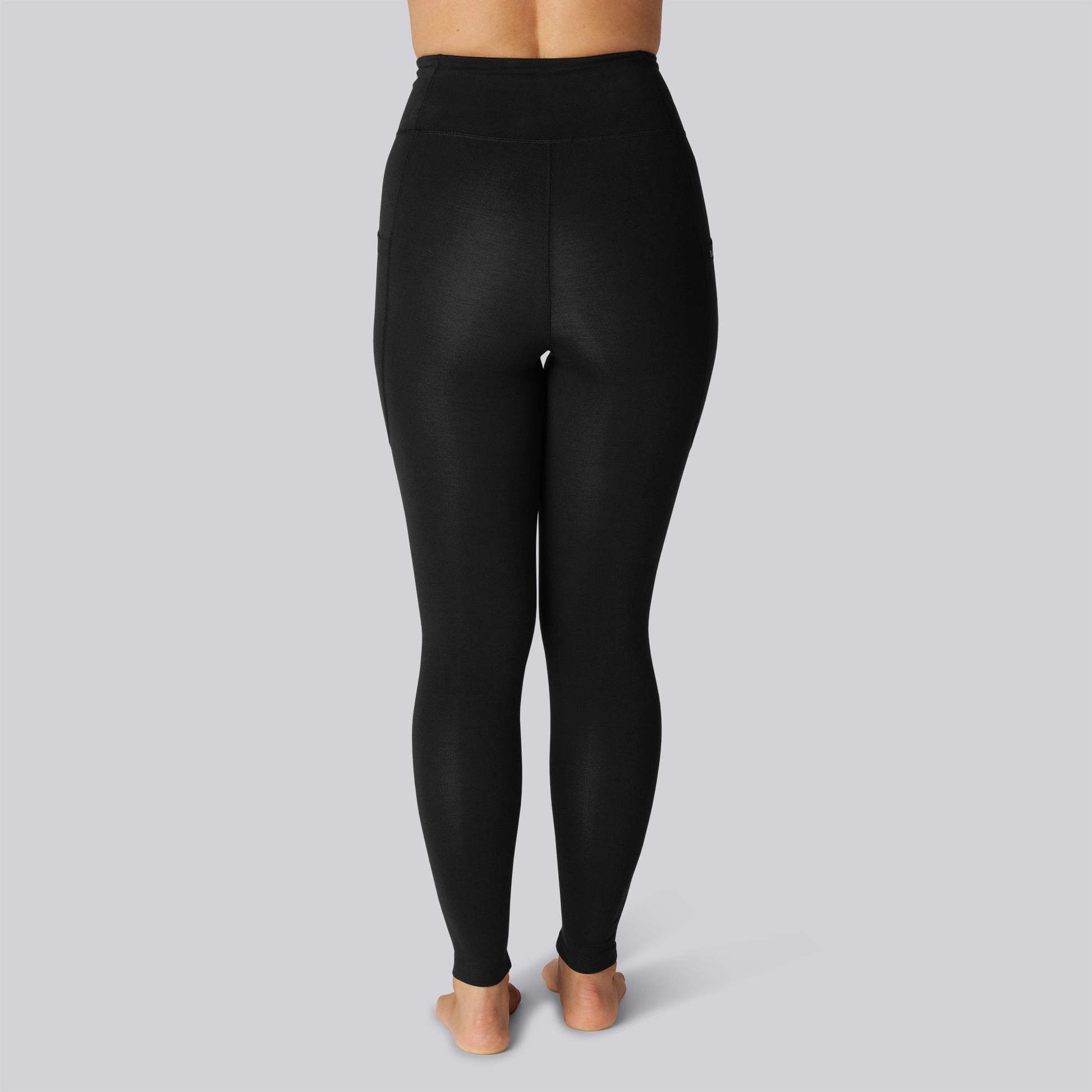 Bamboe fitnesslegging in zwart voor dames