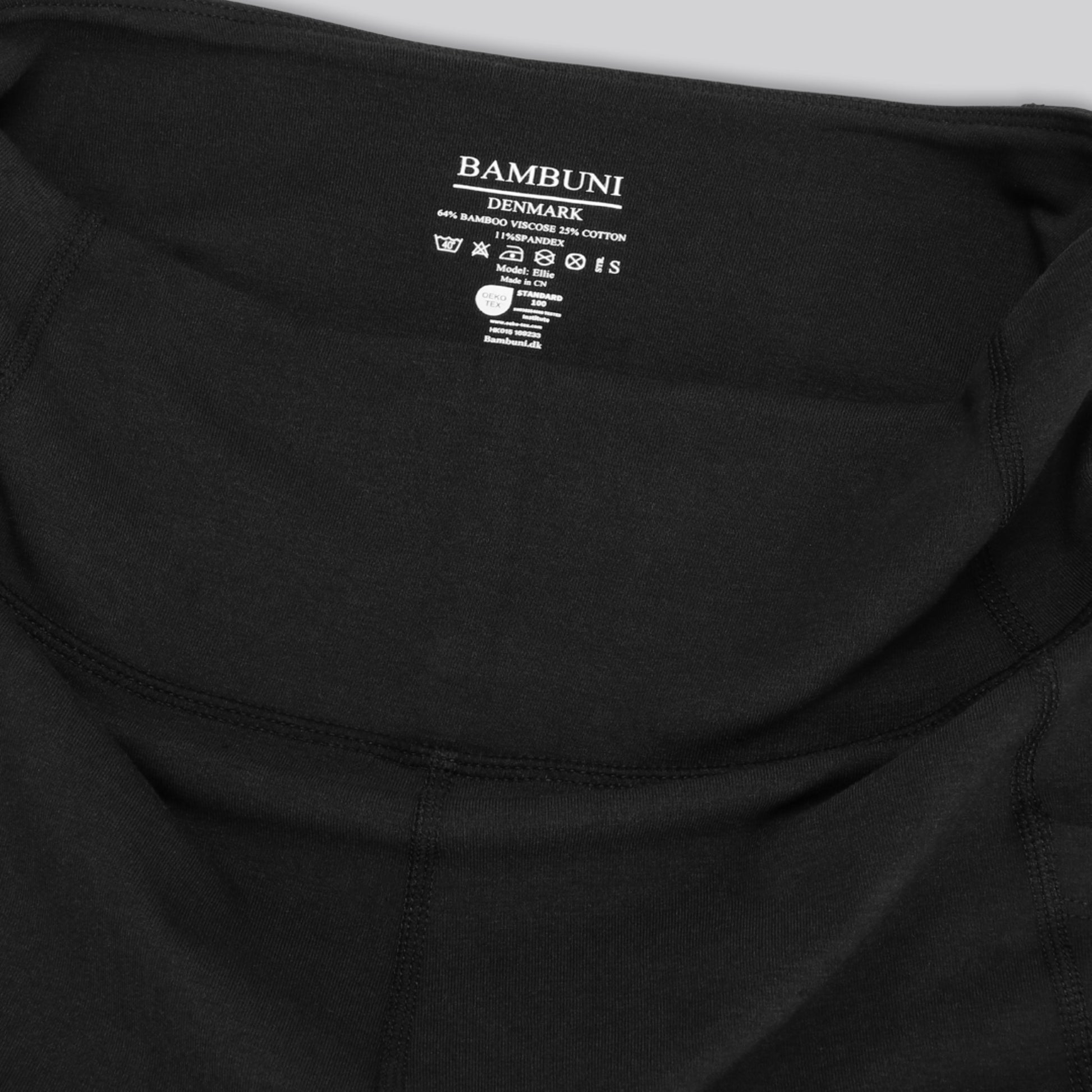 Bamboe fitnesslegging in zwart voor dames