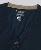 Bamboe vest in marineblauw voor dames