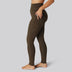 Bruine bamboe fitnesslegging voor dames