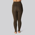 Bruine bamboe fitnesslegging voor dames