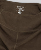 Bruine bamboe fitnesslegging voor dames