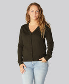 Bamboe vest in bruin voor dames