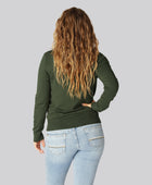 Bamboe vest in groen voor dames