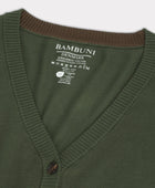 Bamboe vest in groen voor dames