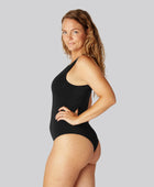 Bamboe bodystocking in zwart voor dames