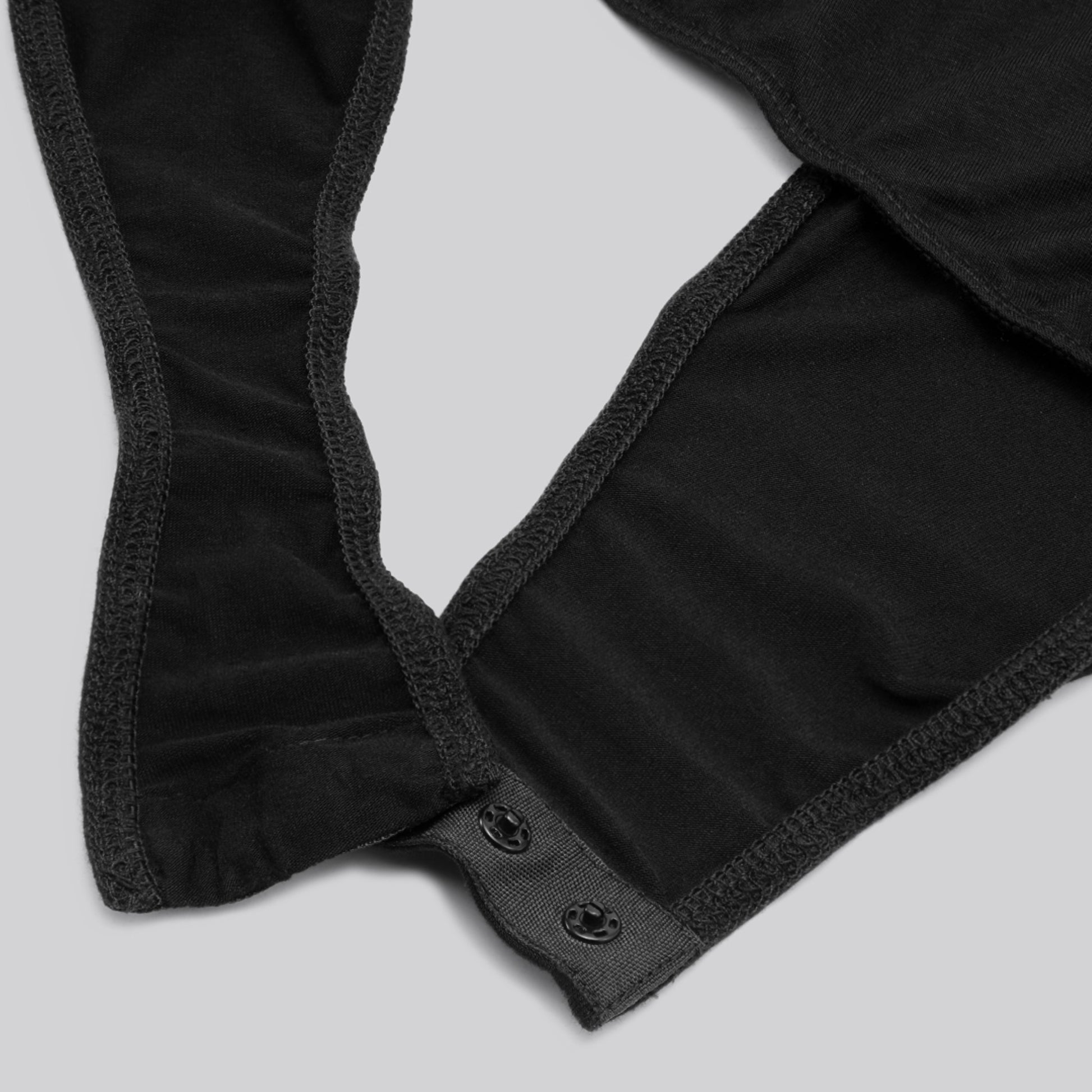 Bamboe bodystocking in zwart voor dames