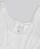 Witte bamboe bodystocking voor dames