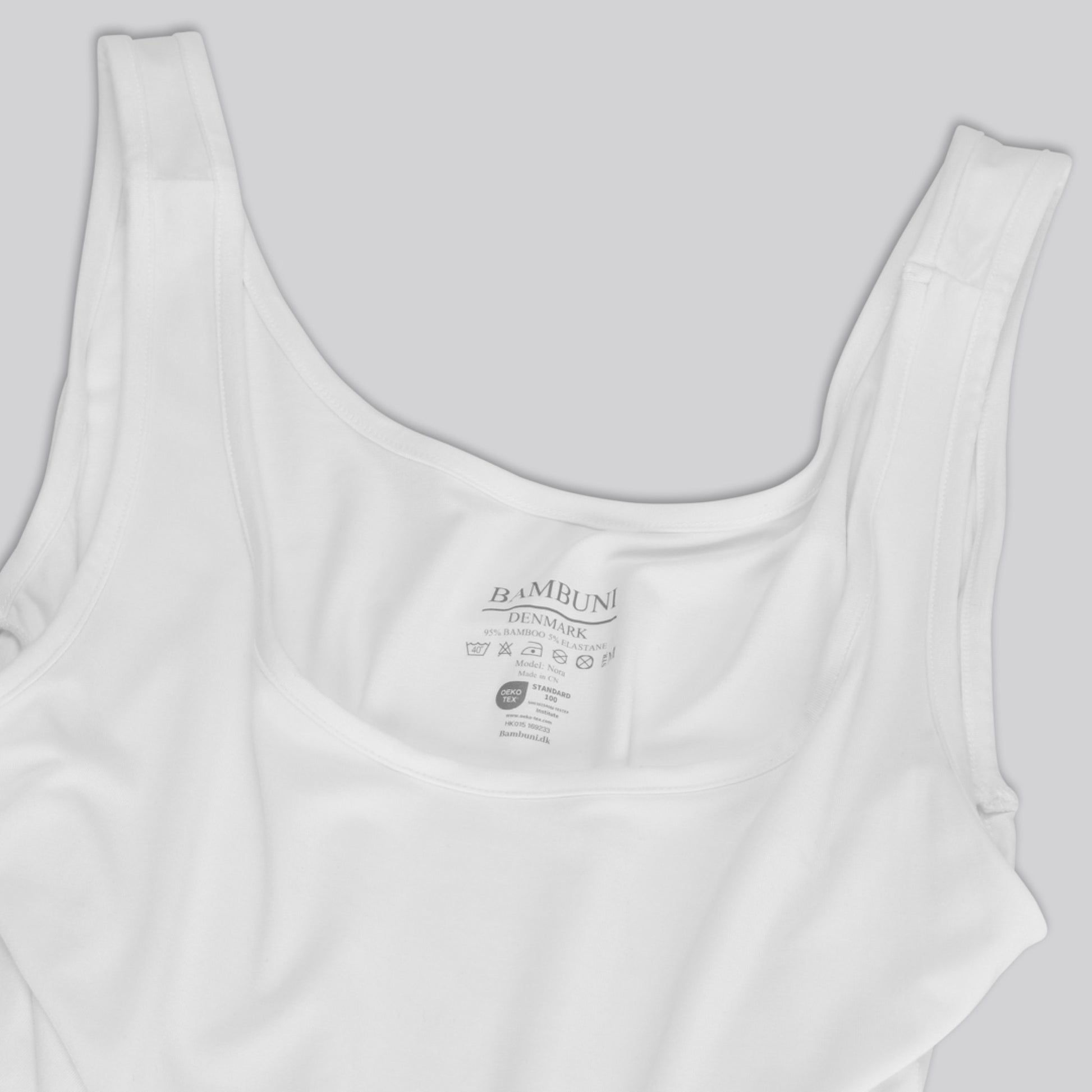 Witte bamboe bodystocking voor dames