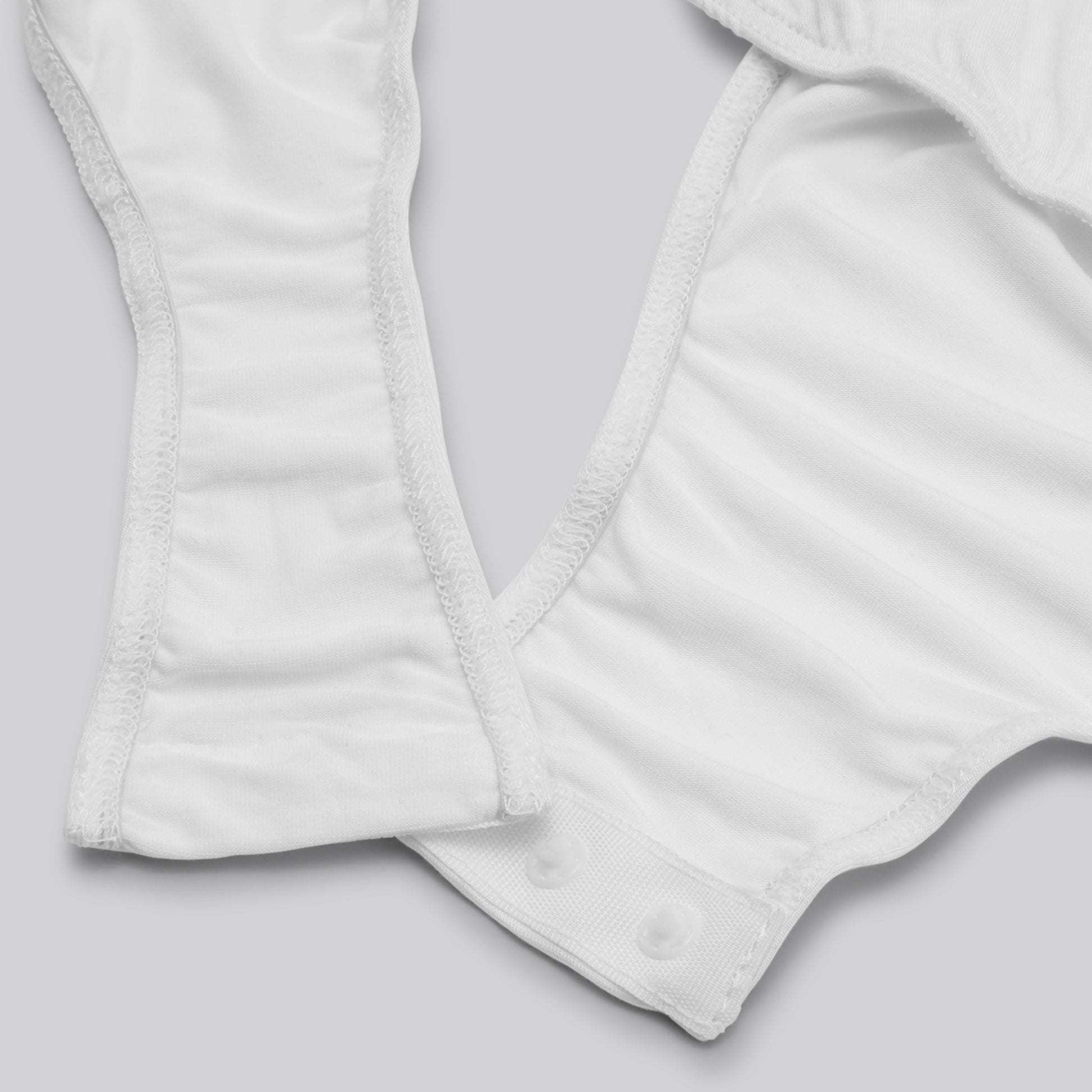 Witte bamboe bodystocking voor dames