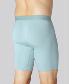 Bamboe onderbusteband met extra beenlengte in lichtblauw voor mannen