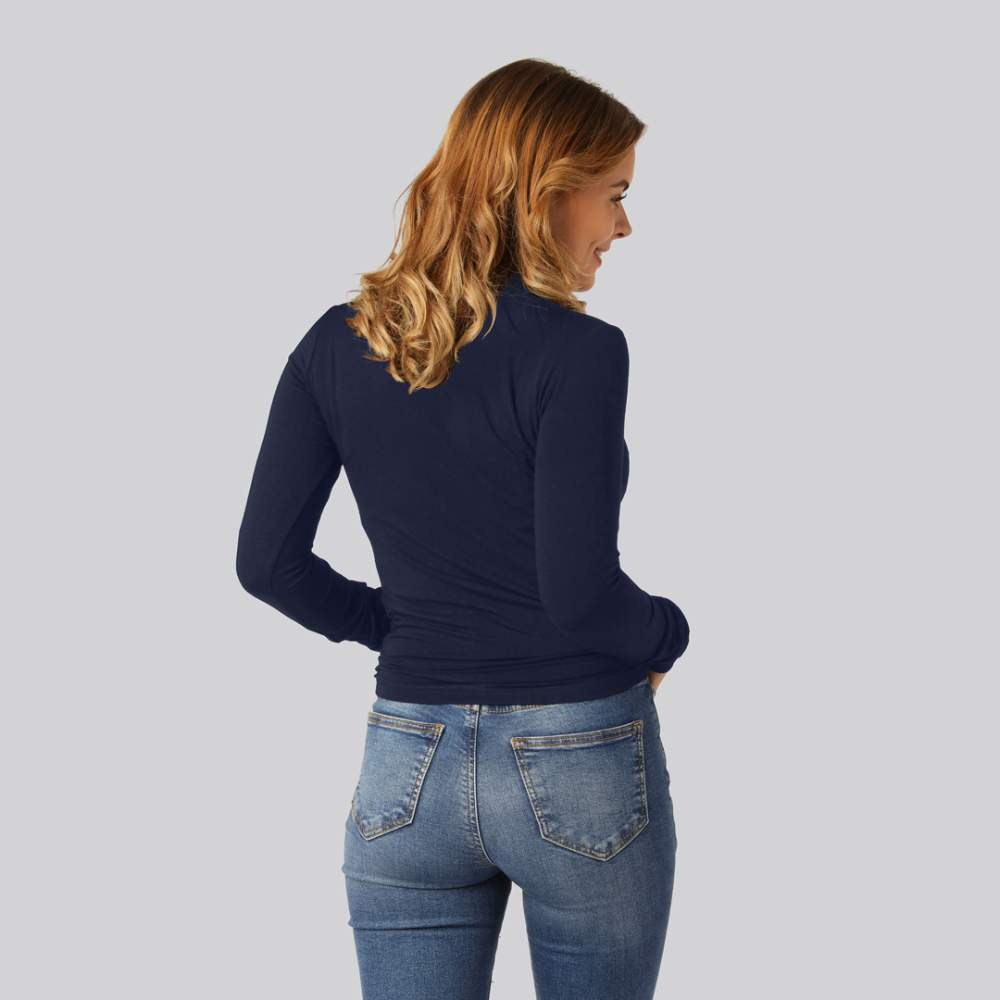 Bamboe coltrui in marineblauw voor dames