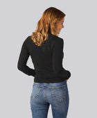 Zwarte bamboe coltrui voor dames