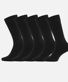 Bamboe sokken in zwart voor dames, 5 stuks