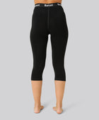 Bamboe 3/4 legging in zwart voor dames