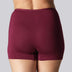 Bamboe hotpants in bordeauxrood