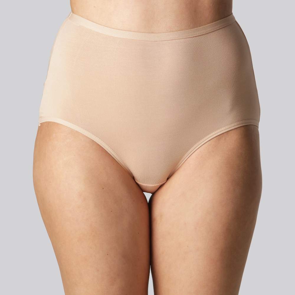 Bamboe maxi slip in beige